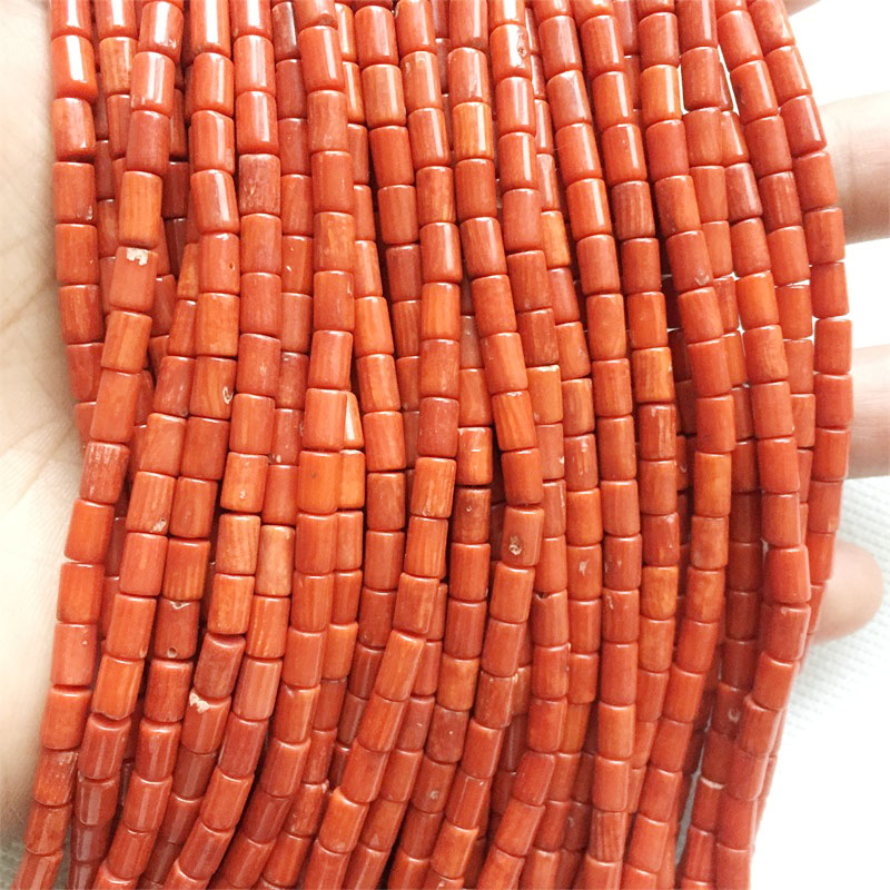 Rare 4*6MM Round Tube Orange R - đánh giá và giá Gemstone Bracelet Healing