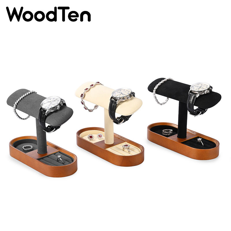 WoodTen Watch Display Stand wi - đánh giá và giá Watches Jewelry Holder