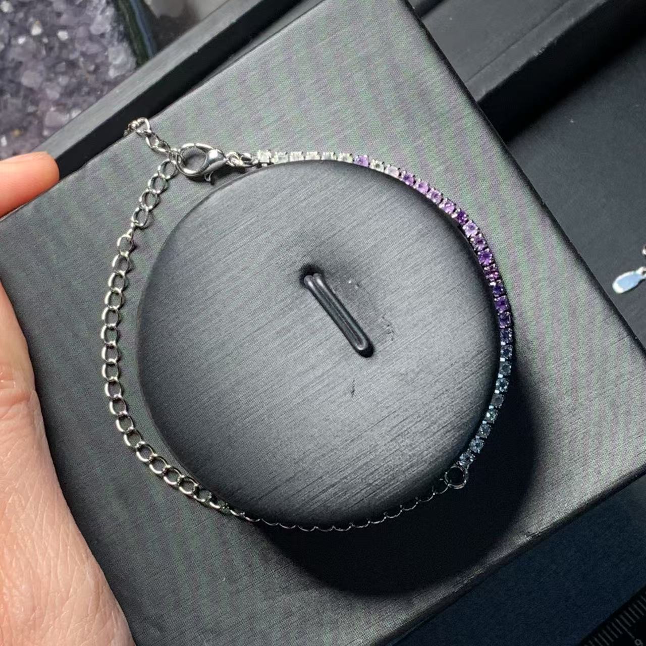HEYYA STONE Natural Amethyst C - đánh giá và giá Gemstone Bracelet Healing