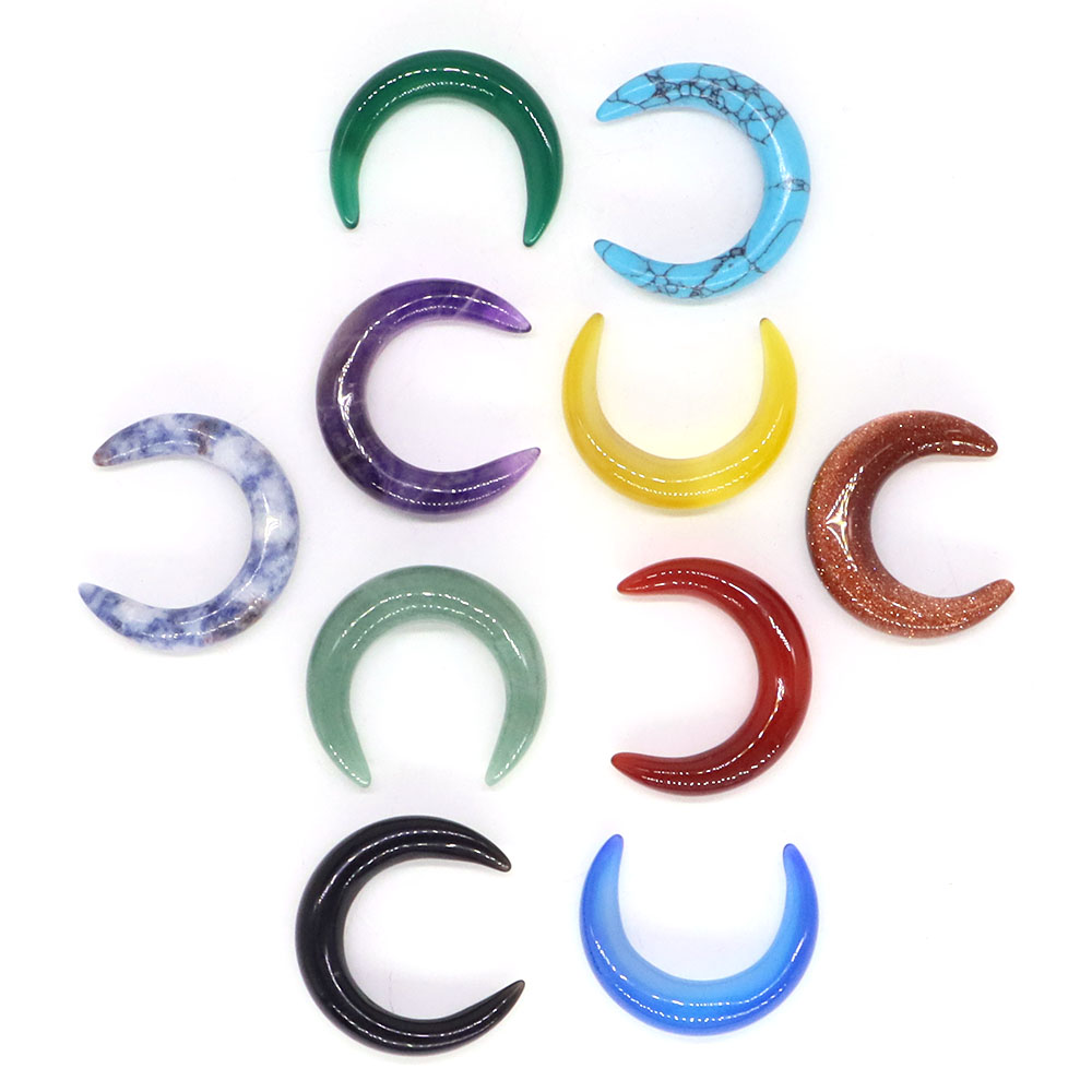 30mm Crescent Moon Shape Natur - đánh giá và giá Gemstone Bracelet Healing