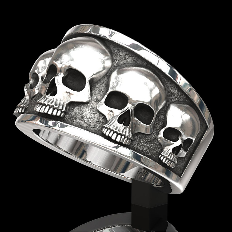 New Hot Selling Classic Stainl - đánh giá và giá Gothic Skull Ring