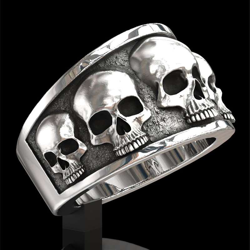 New Hot Selling Classic Stainl - đánh giá và giá Gothic Skull Ring