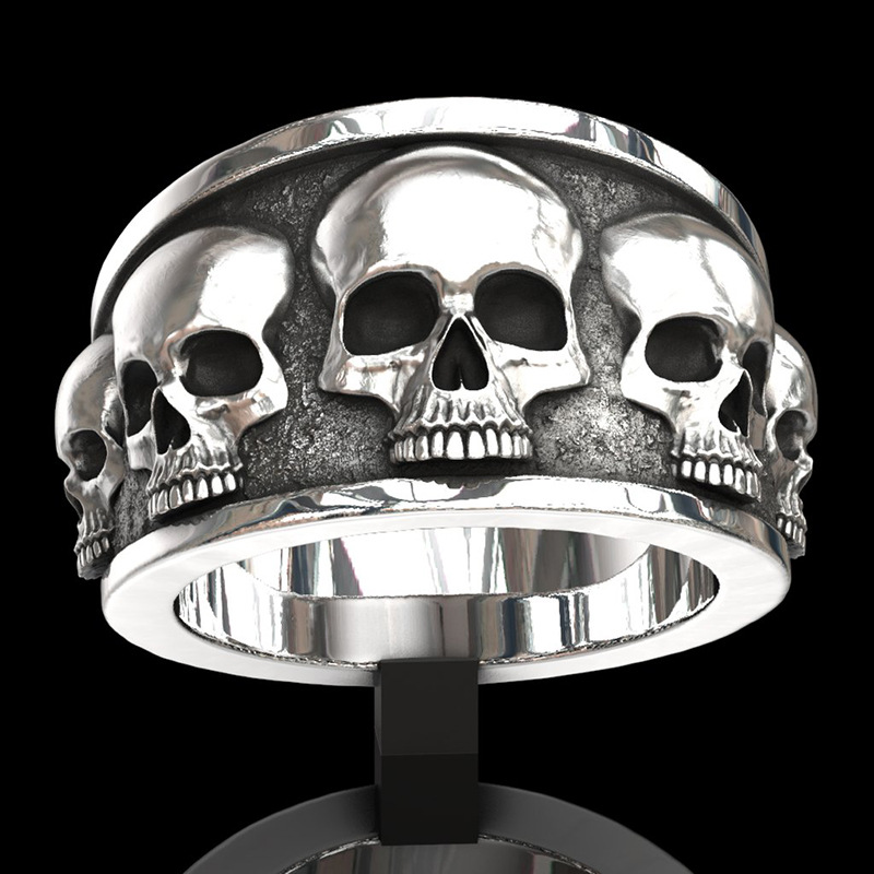 New Hot Selling Classic Stainl - đánh giá và giá Gothic Skull Ring