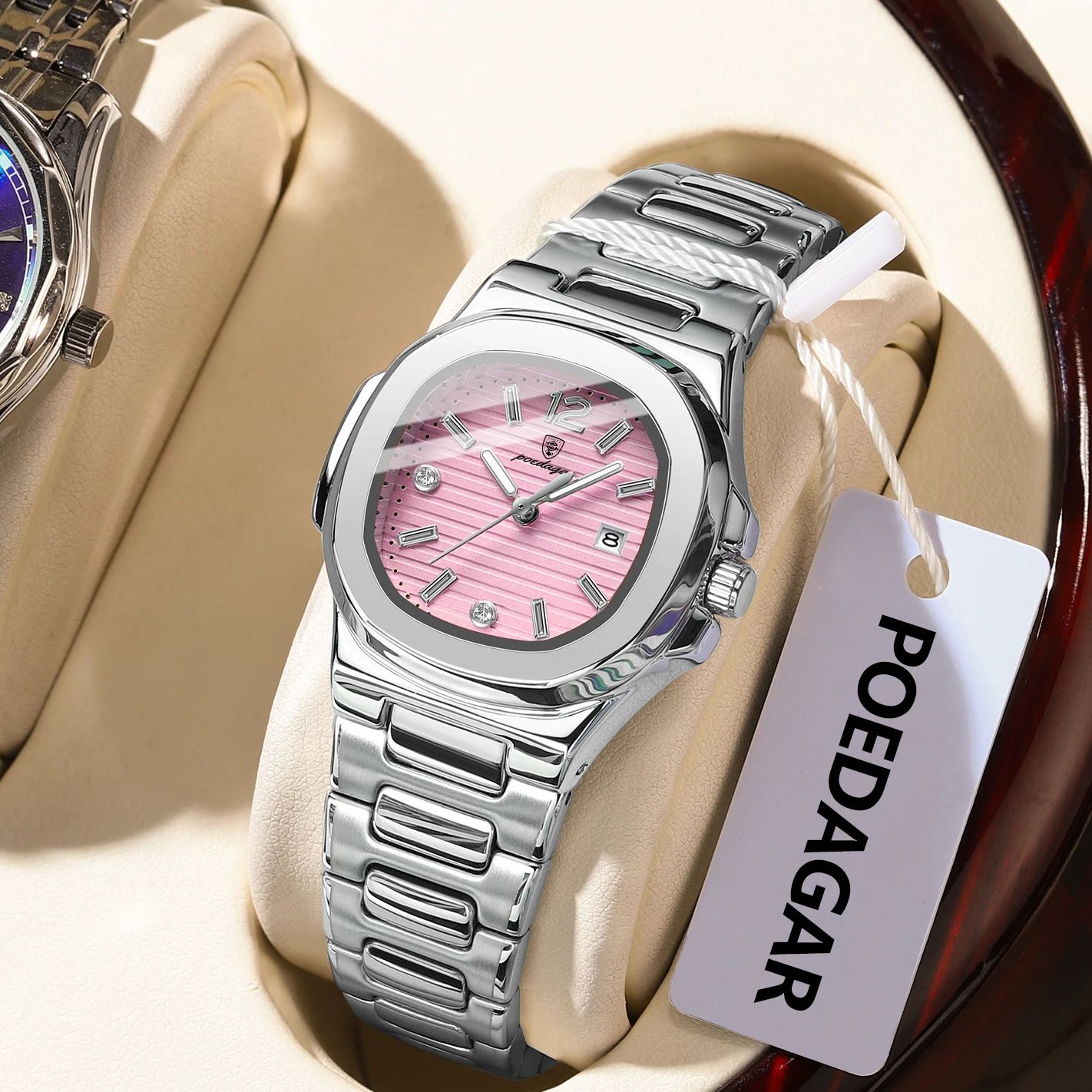 POEDAGAR Square Fashion Woman  - đánh giá và giá High Jewelry Watches