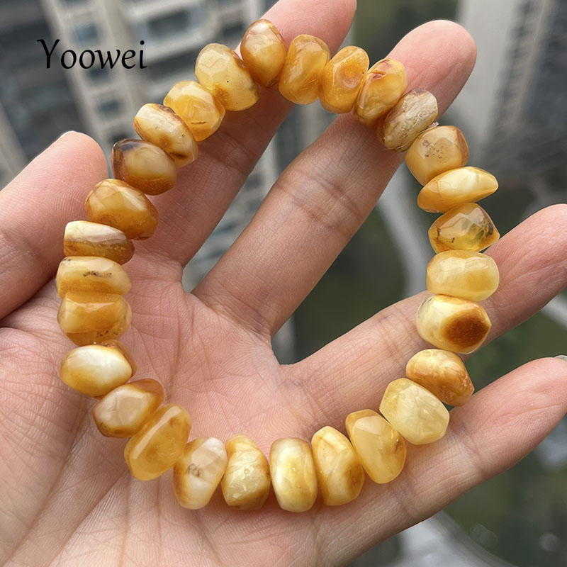 100% Real Yellow Amber Bracele - đánh giá và giá Gemstone Bracelet Healing