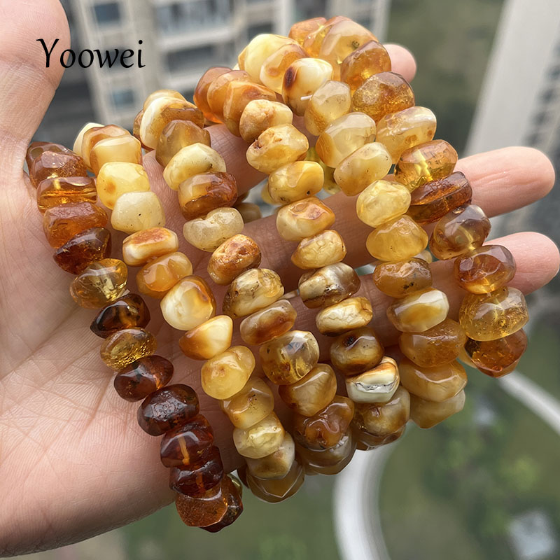 100% Real Yellow Amber Bracele - đánh giá và giá Gemstone Bracelet Healing