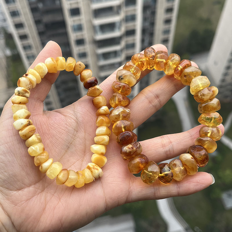 100% Real Yellow Amber Bracele - đánh giá và giá Gemstone Bracelet Healing