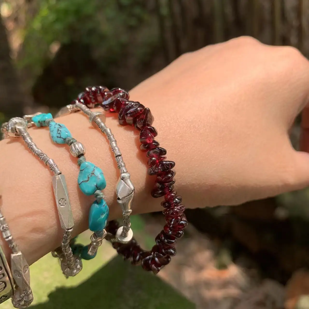 Natural Garnet Bracelet For Wo - đánh giá và giá Gemstone Bracelet Healing