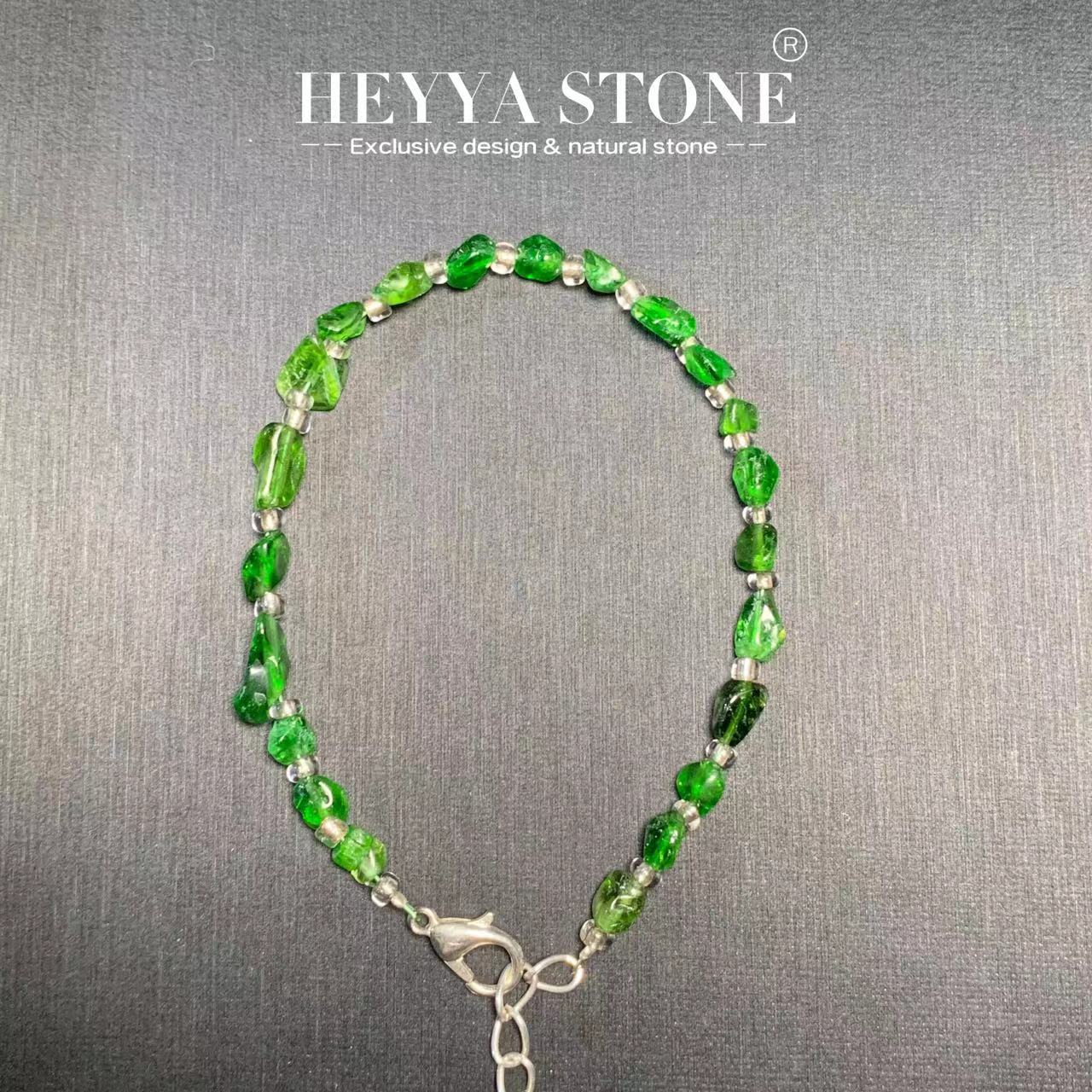 HEYYA STONE Natural Diopside B - đánh giá và giá Gemstone Bracelet Healing