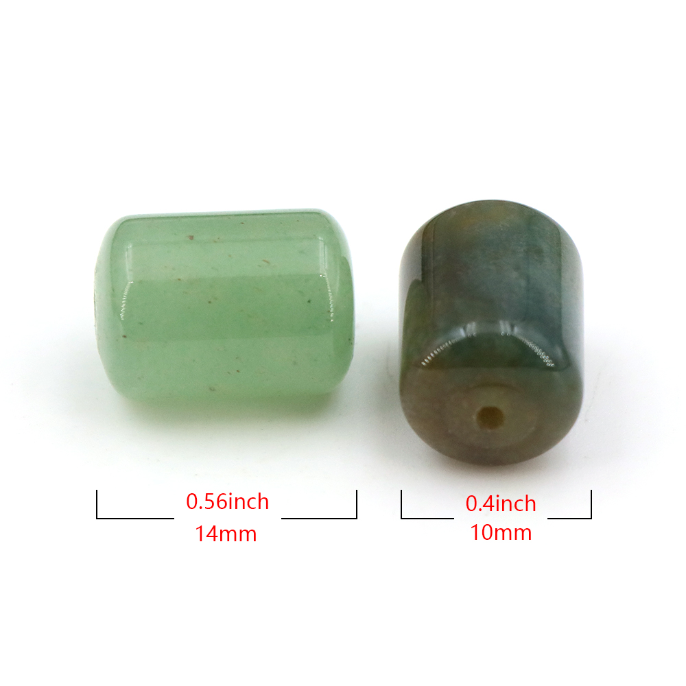 10x14mm Natural Stone Cylinder - đánh giá và giá Gemstone Bracelet Healing