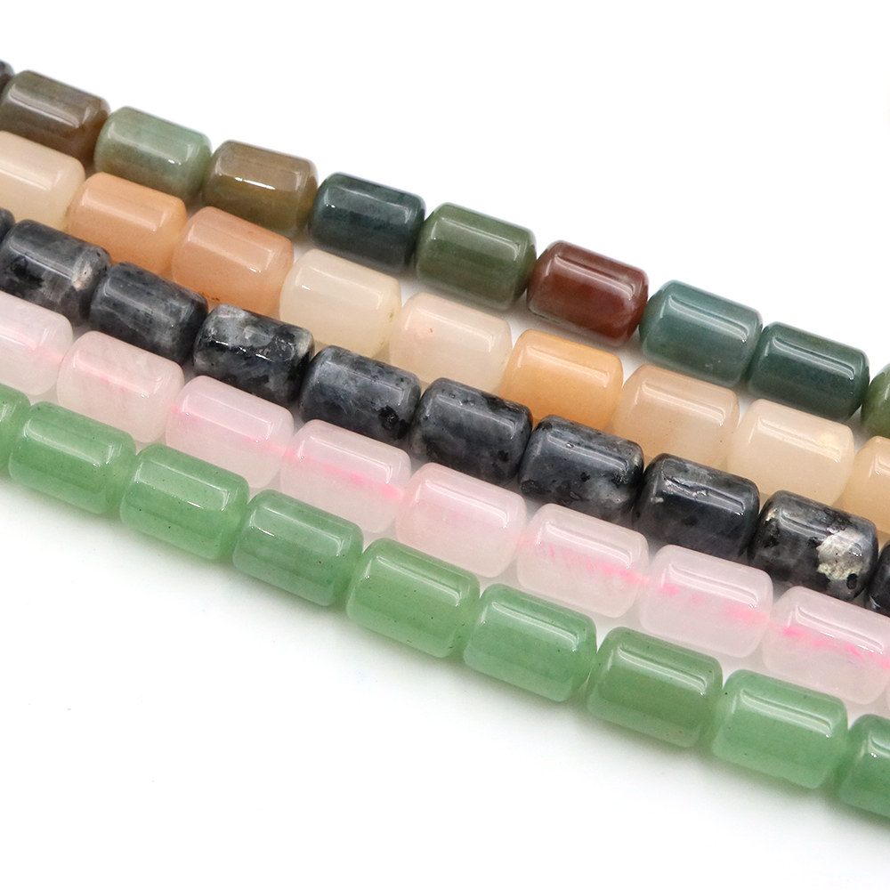 10x14mm Natural Stone Cylinder - đánh giá và giá Gemstone Bracelet Healing