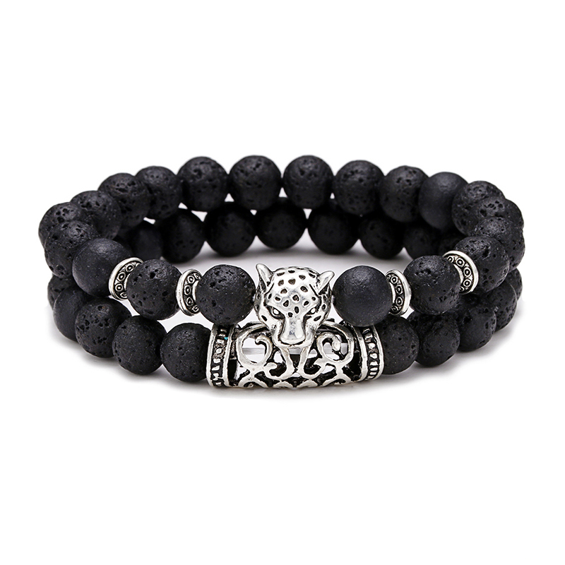 Premium 2Pcs/Set Leopard Beade - đánh giá và giá Gemstone Bracelet Healing