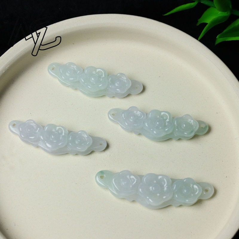 1pc Natural Jadeite Emerald Fl - đánh giá và giá Jewelry & Watches Sp Z Oo Janów Lubelski