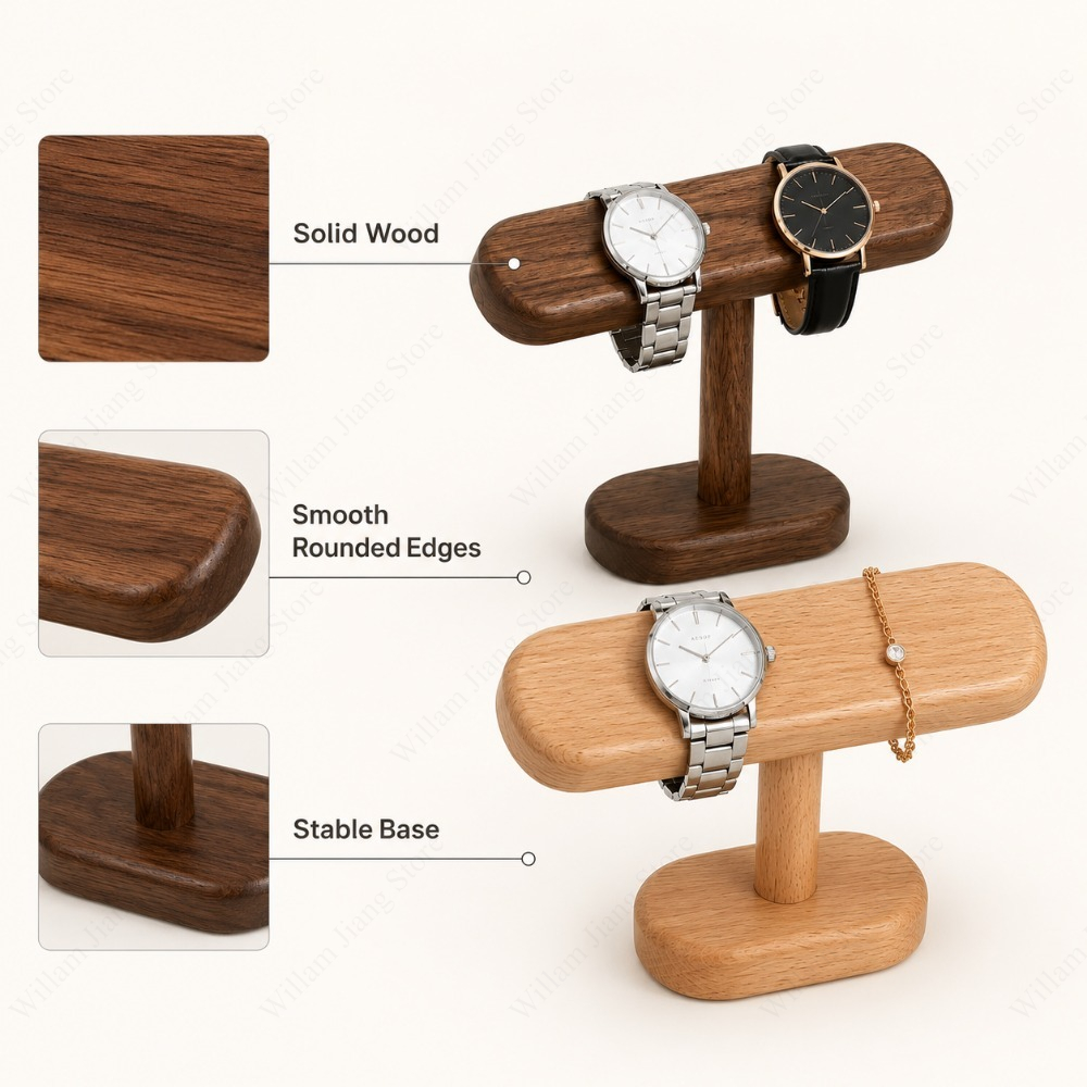 1 PC Wooden Watch Display Stan - đánh giá và giá Watches Jewelry Holder