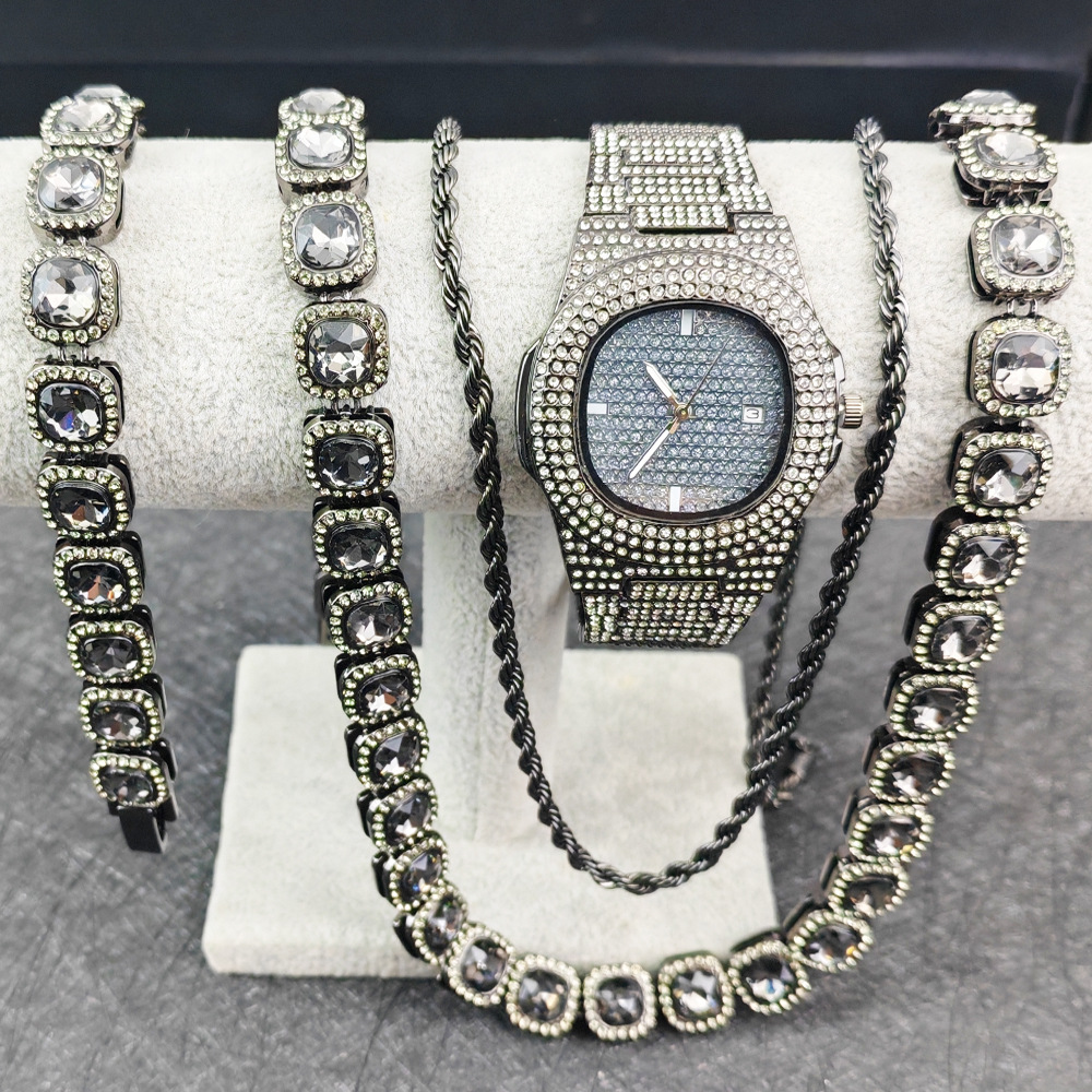 Purco Black Watch Tennis Chain - đánh giá và giá Icebox Jewelry Watches