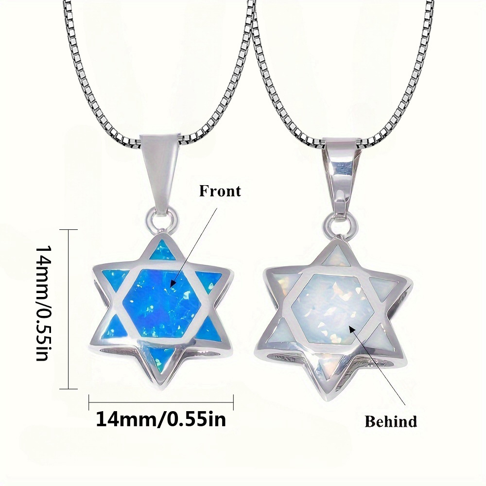 Star of David Opal Pendant Nec - đánh giá và giá Jewelry & Watches Sp Z Oo Janów Lubelski