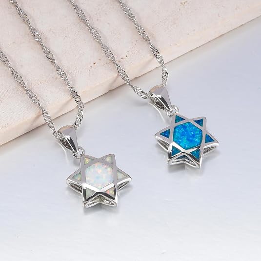 Star of David Opal Pendant Nec - đánh giá và giá Jewelry & Watches Sp Z Oo Janów Lubelski