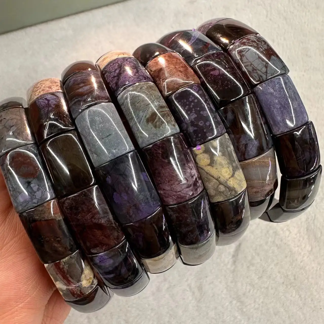 AAA Natural Sugilite Bracelet  - đánh giá và giá Gemstone Bracelet Healing
