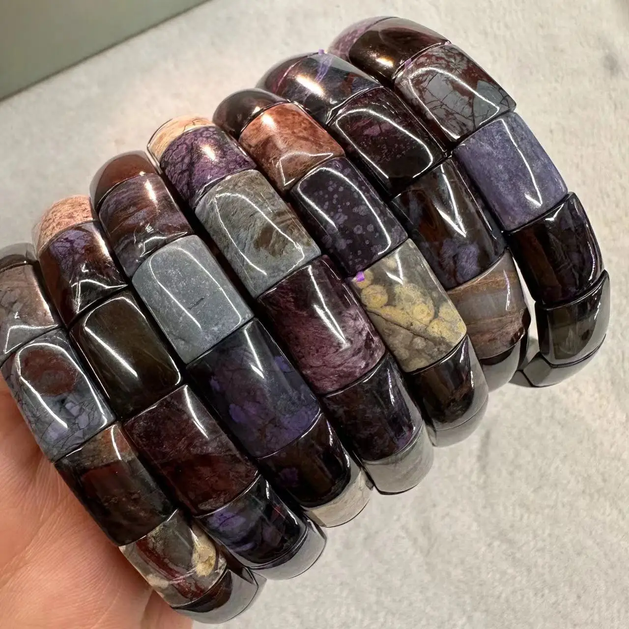 AAA Natural Sugilite Bracelet  - đánh giá và giá Gemstone Bracelet Healing
