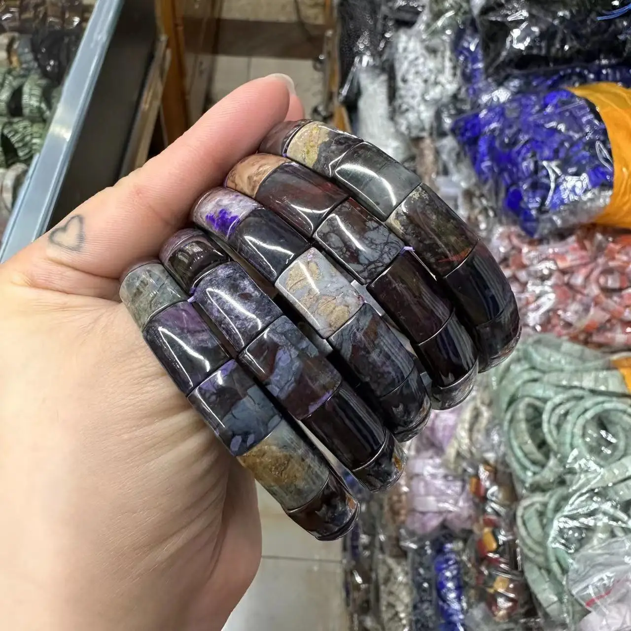 AAA Natural Sugilite Bracelet  - đánh giá và giá Gemstone Bracelet Healing