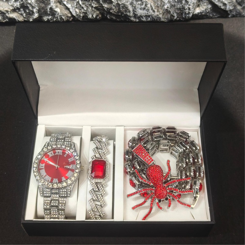 Hip Hop Jewelry Set for Men -  - đánh giá và giá Icebox Jewelry Watches