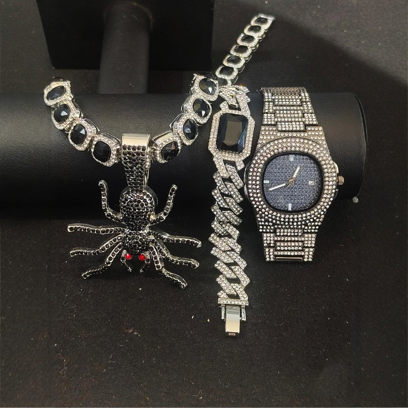 Hip Hop Jewelry Set for Men -  - đánh giá và giá Icebox Jewelry Watches